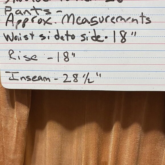 Silhouettes Vintage plus size 3X stretchy Elegant Tan Women's Pants - Picture 14 of 16